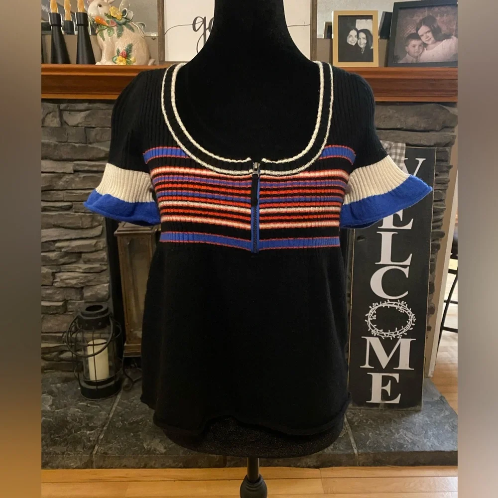 Free People Wool Blend Babydoll Sweater